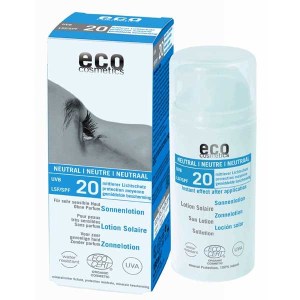 Eco cosmetics biologische zonnebrandcreme zonder parfum spf20
