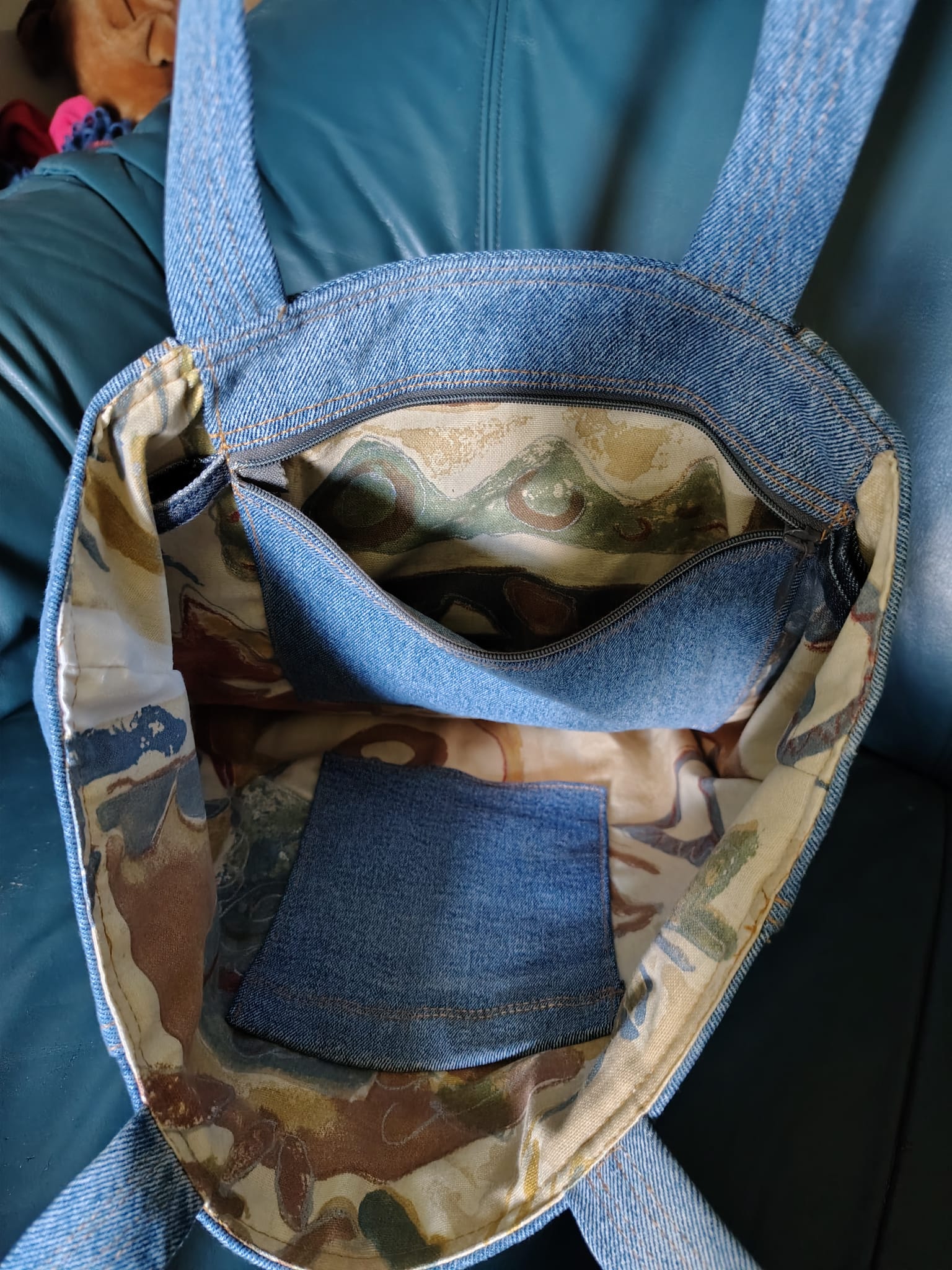 strandtas binnenkant