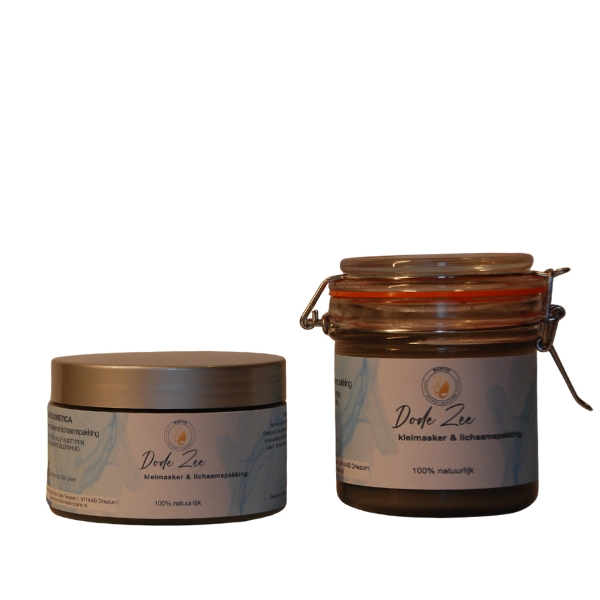 Dode zeekleimasker en lichaamspakking